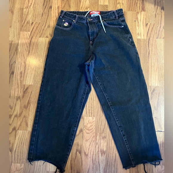 Butter “Baggiest” Baggy Jeans Black and Pink Waist: 32 Length: 32 - Picture 2 of 5